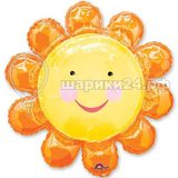 Фольгированный шар Цветок оранжевый