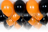 Оранжево-черные шары-пастель