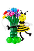 Пчелка с цветами №10