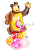 Маша и Медведь фигуры из шаров