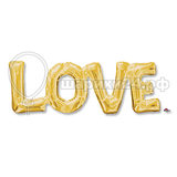 Шар надпись LOVE золото Размер надписи 63 см*22 см.