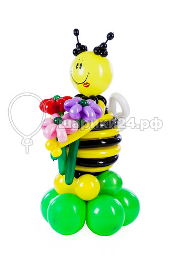 Пчелка с цветами №11